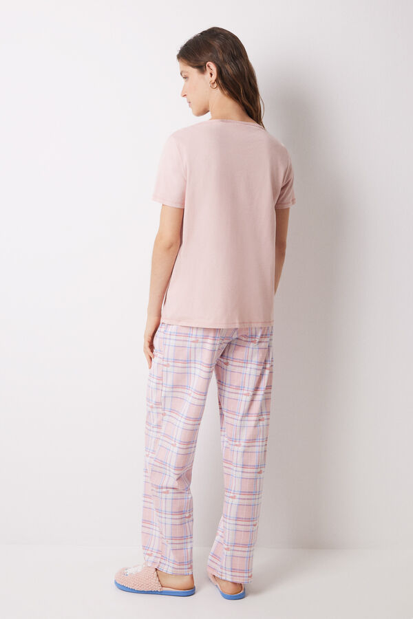 Women'secret Pijama 100% algod&oacute;n rosa Snoopy rosa