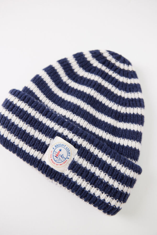 Women'secret Gorro riscas marinho azul