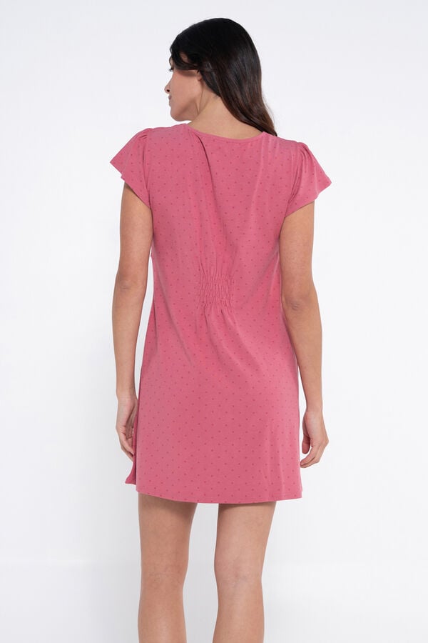 Ohma! Camis&oacute;n lactancia estampado fucsia