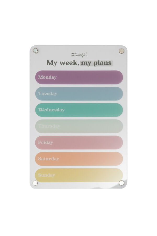 Mr. Wonderful Organizador semanal estampado