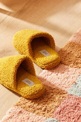 Calma House Plaid coco em mostarda estampado