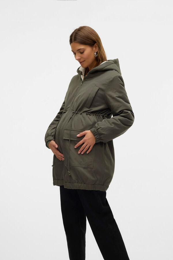 Mamalicious Parka maternity y lactancia gris