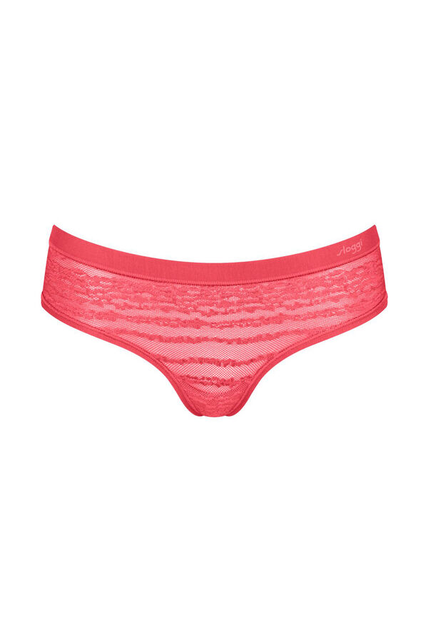 Sloggi Braga cl&aacute;sica cadera encaje rosa