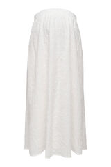 Only Maternity Saia midi com cintura el&aacute;stica para maternity branco