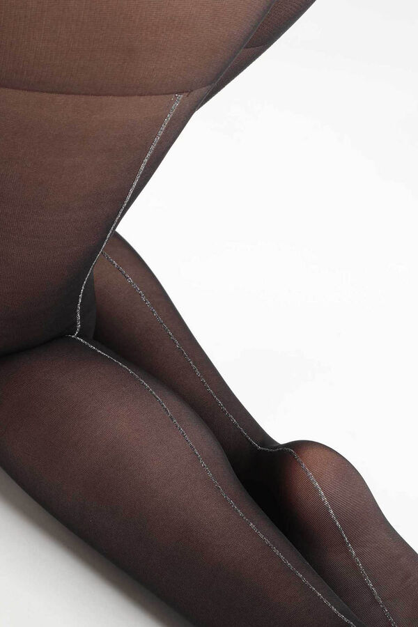 DIM Fantasia Style Le Raffiné Collants - Preto bege