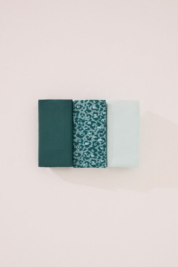 Women'secret Pack de 3 cuecas cl&aacute;ssicas em microfibra branco