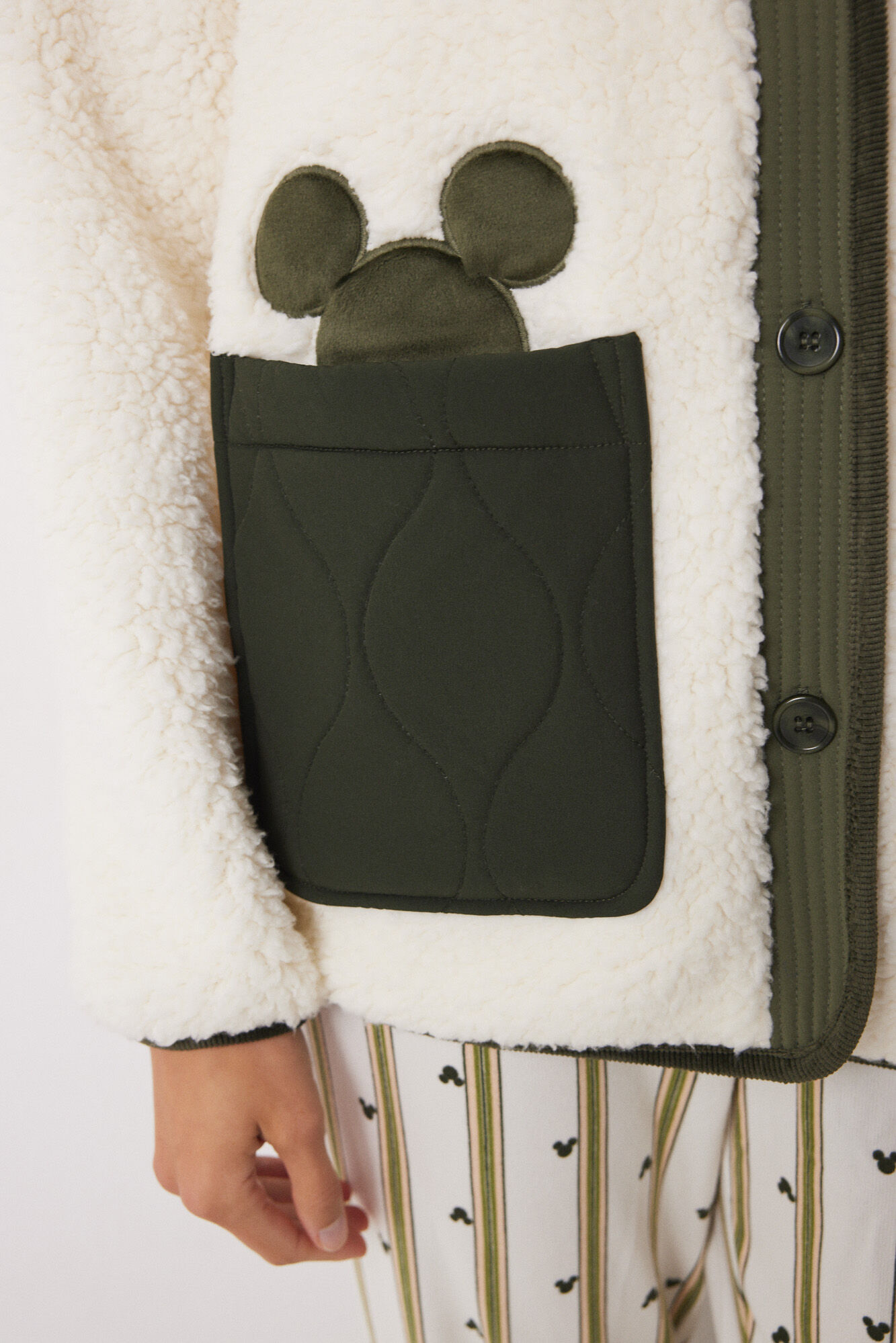 Women'secret Robe curto de borrego do Mickey Mouse