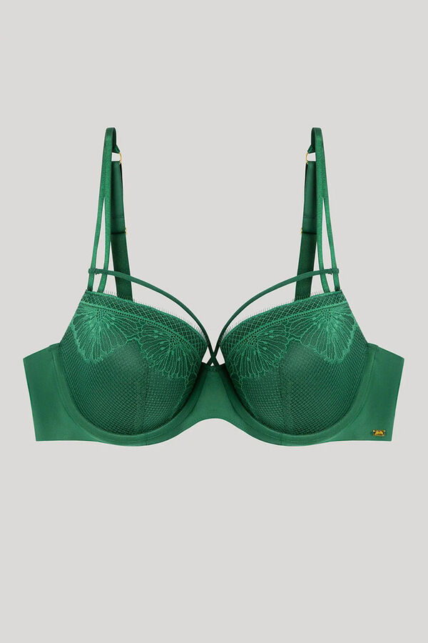 Gisela Soutien enchimento bojo com detalhe em renda verde