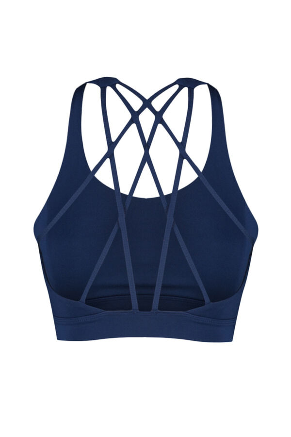 Trendyol Soutien desportivo azul com al&ccedil;as cruzadas nas costas azul