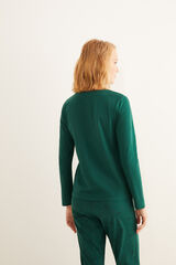 Womensecret T-shirt padeira comprida verde verde