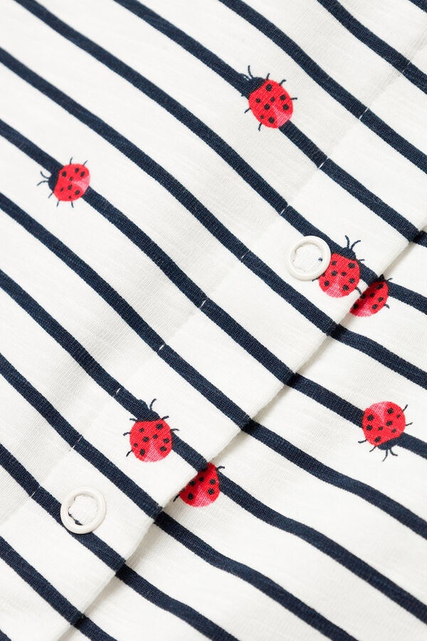 Name it Macac&atilde;o beb&eacute; menina sem mangas branco