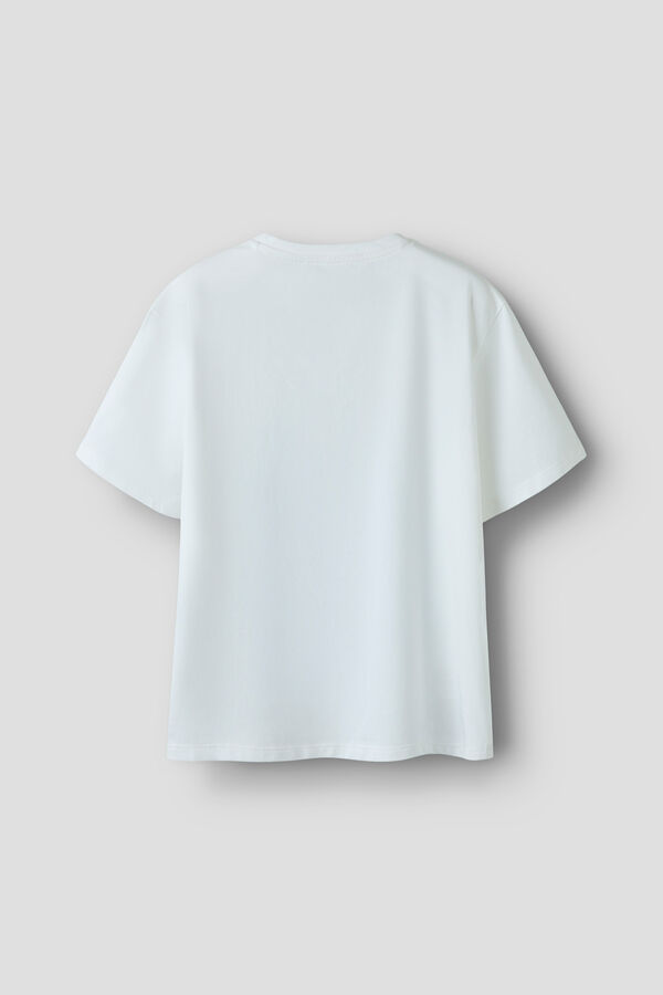Name it T-shirt manga curta Play Station branco