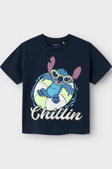 Name it Camiseta ni&ntilde;o Lilo y Stitch azul