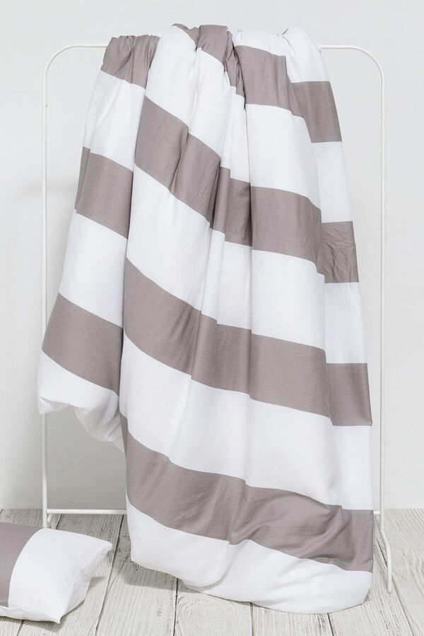 Womensecret Funda nórdica 100% algodón patchwork. Cama 180-200cm. gris