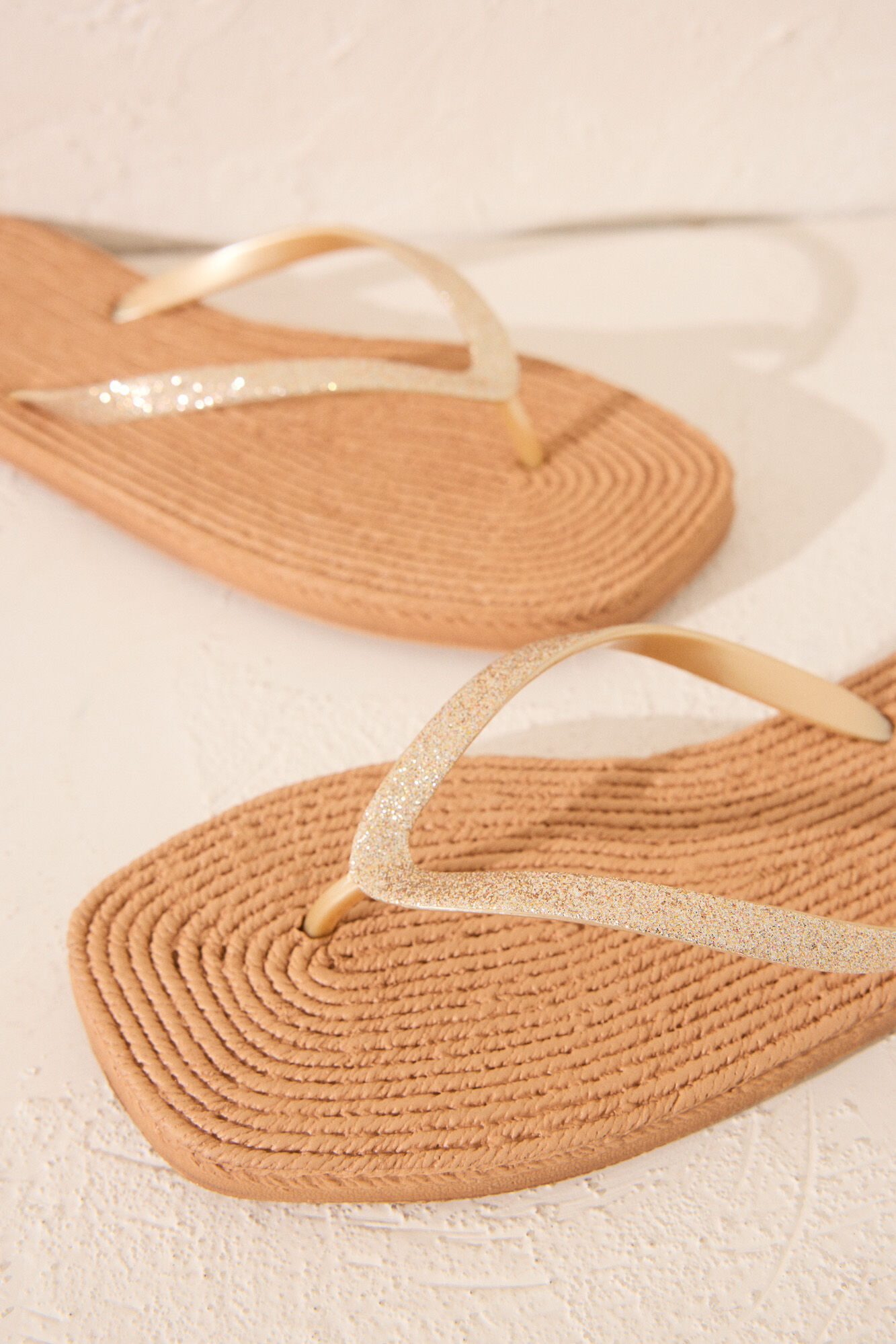 Women'secret Chinelos esparto com bico quadrado