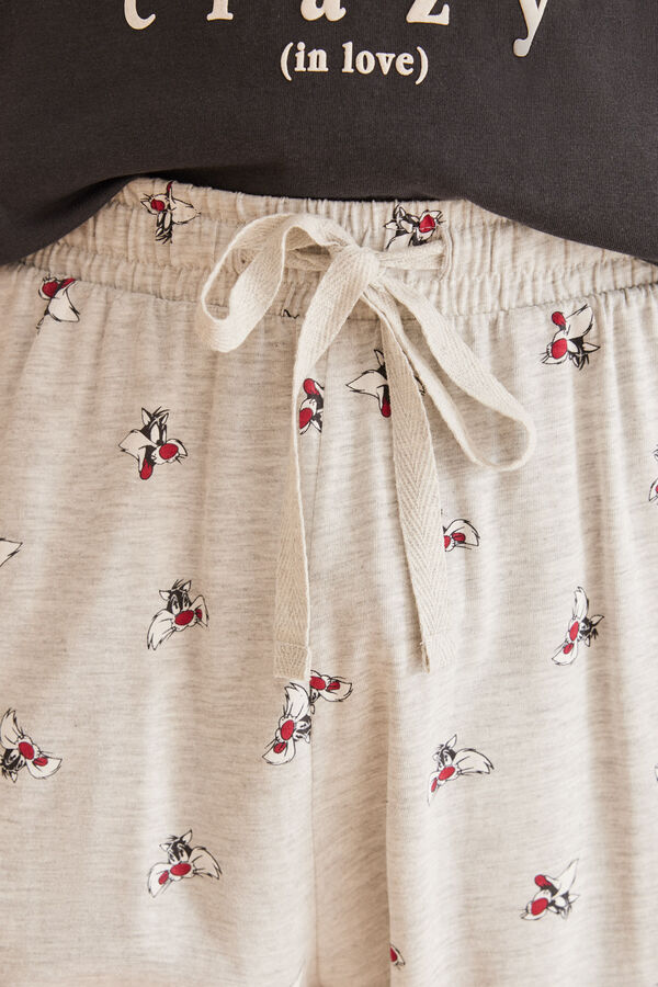 Women'secret Pijama homem 100% algod&atilde;o Silvestre cinzento