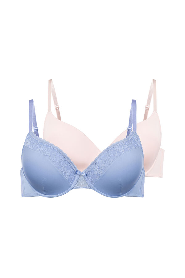 Dorina Pack 2 soutiens meia copa Sonia azul