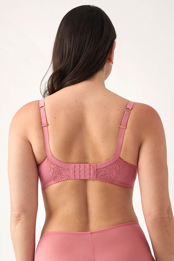 Promise Sutiã de capacidade com renda e armação rosa
