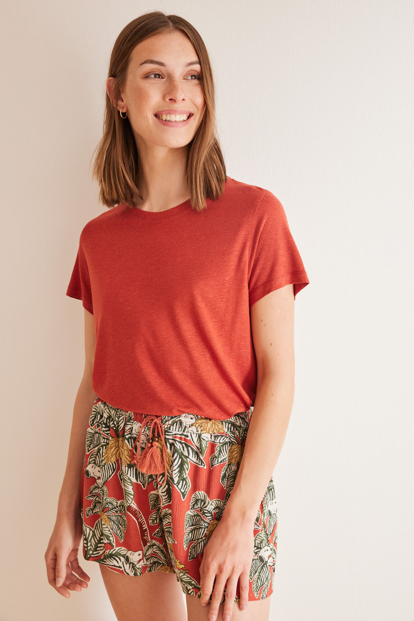 Women'secret Camisola vermelha manga curta