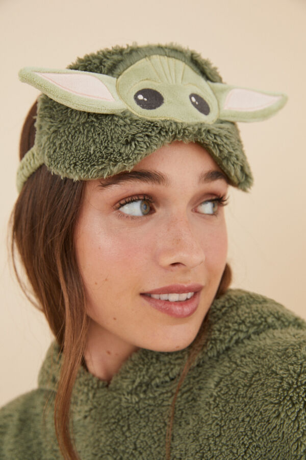 Women'secret Antifaz dormir Grogu Star Wars kaki