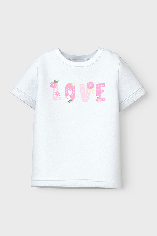 Name it Camiseta beb&eacute; con print blanco
