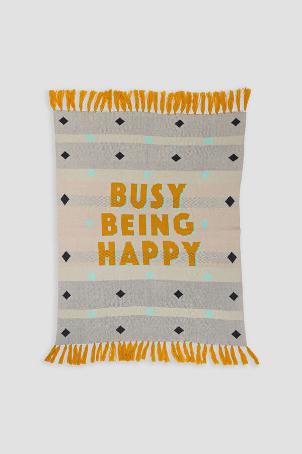 Mr. Wonderful Manta - Busy being happy estampado