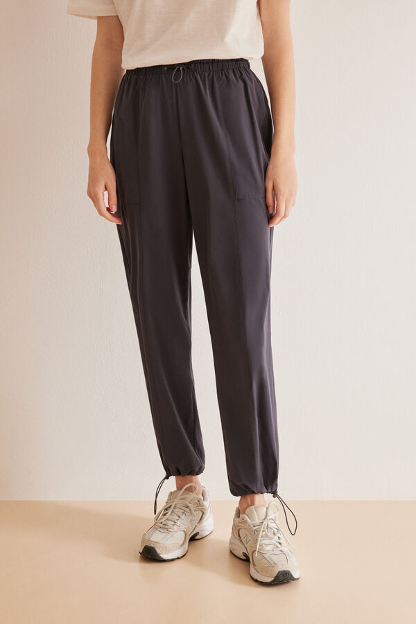 Women'secret Pantal&oacute;n largo nylon gris gris