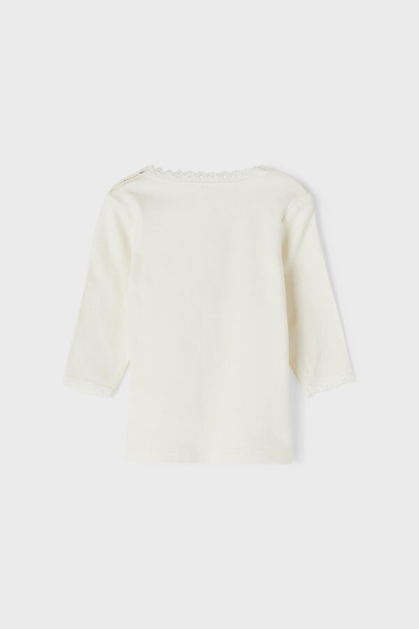 Womensecret Caixa com t-shirt bebé menina manga comprida branco