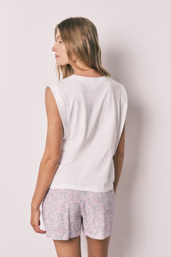 Women'secret Pijama curto em algod&atilde;o Mafalda estampado