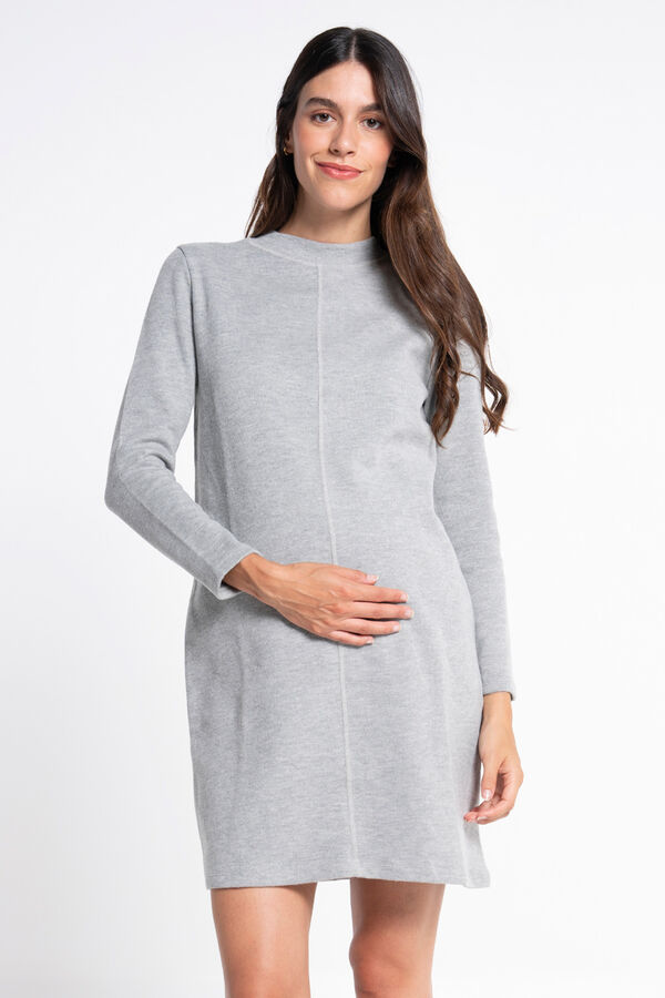 Ohma! Vestido de punto premamá gris