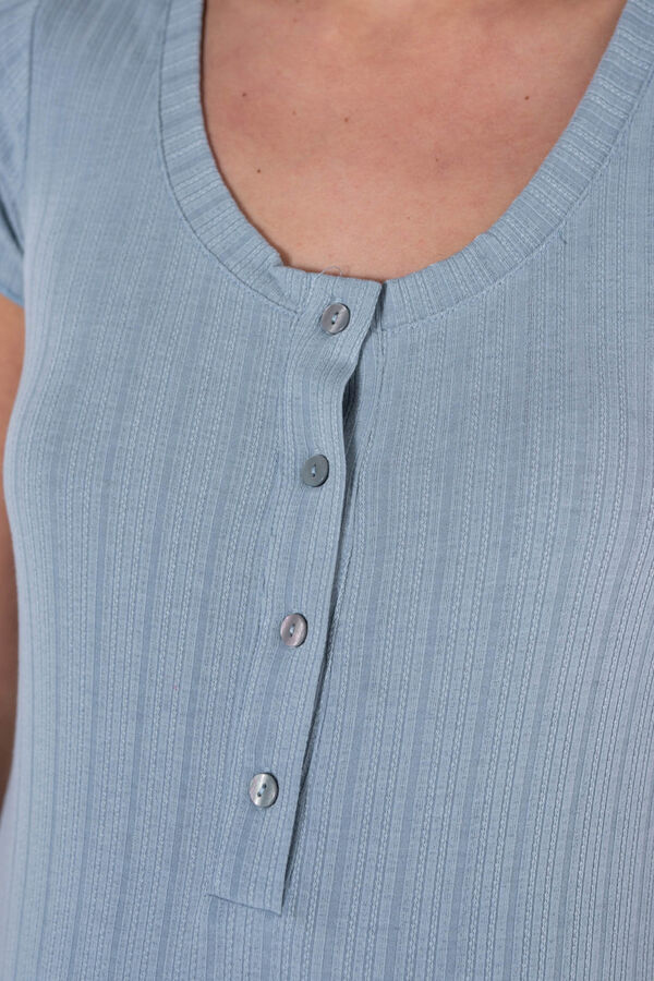 Ohma! Conjunto de pijama de pré-mamã  azul