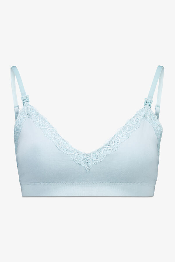 Women'secret LOVELY soutien de microfibra sem costura para maternity em azul azul