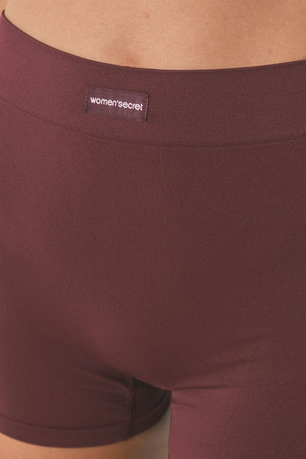 Women'secret Cal&ccedil;a sem costura marrom vermelho