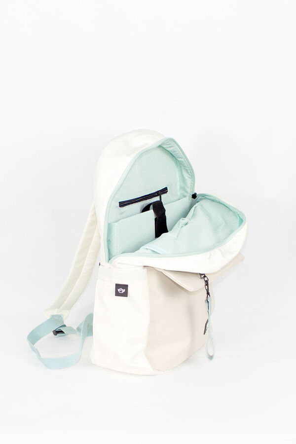 Mr. Wonderful Mochila blanca The perfect match estampado