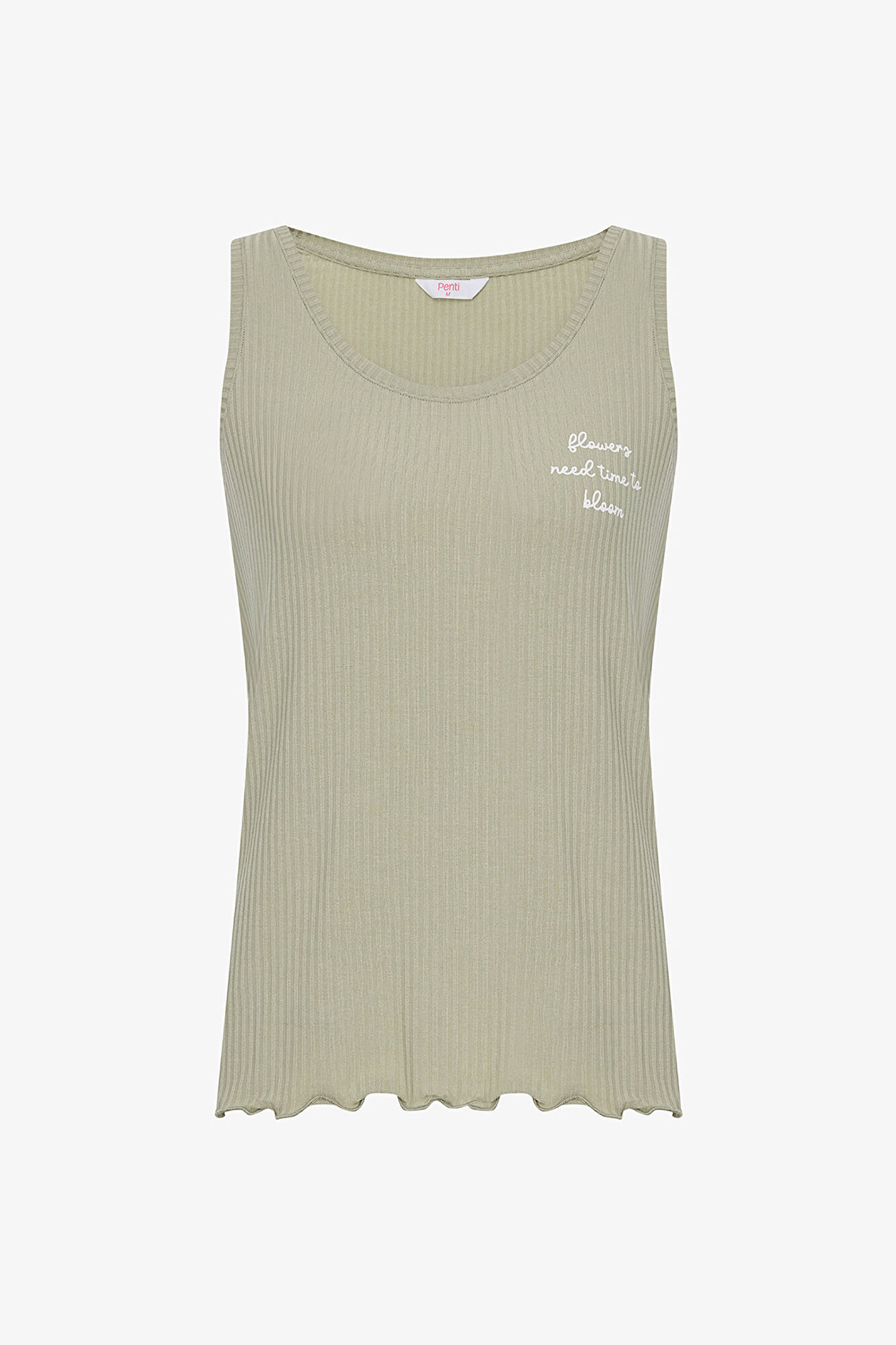 Penti Camiseta de pijama sin mangas caqui