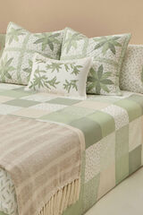 Textura Capa nórdica algodão patchwork bege