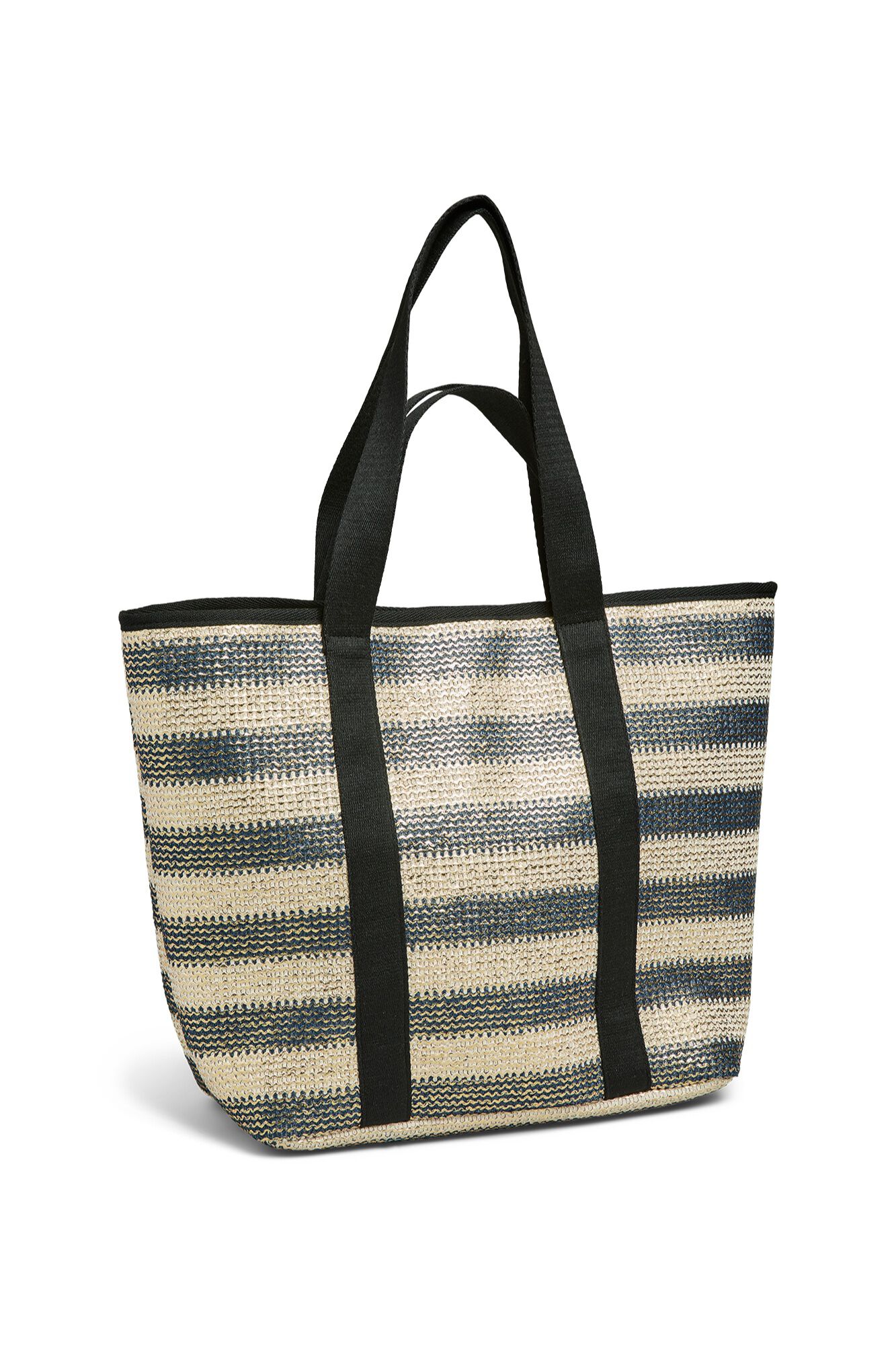 Pieces Mala shopper em palha com al&ccedil;as m&uacute;ltiplas