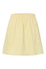 Pieces Falda bordado ingl&eacute;s amarillo