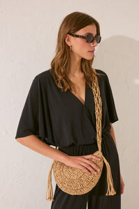 Women'secret Bolsa pequena de r&aacute;fia