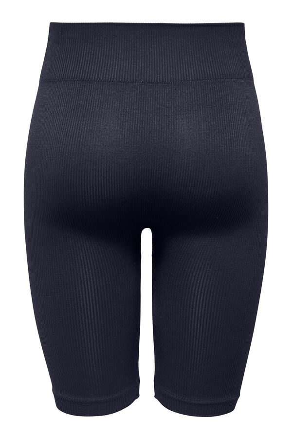 Only Play Shorts de ciclismo com estrutura canelada azul