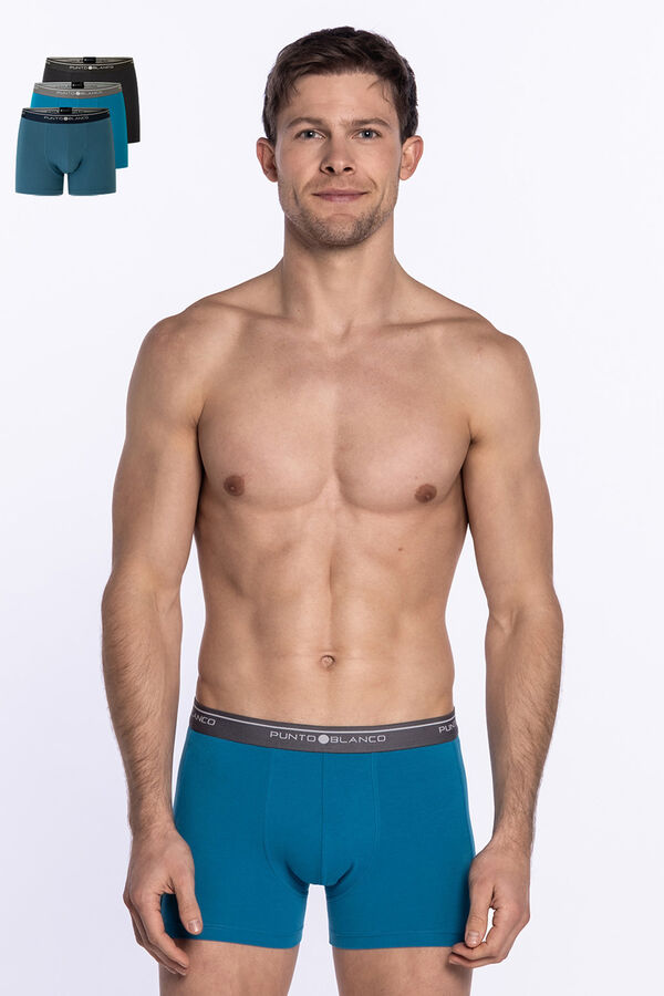 Punto Blanco Pack de 3 boxers algod&oacute;n estampado