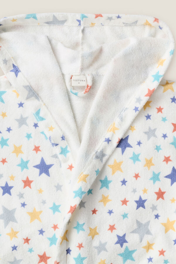 Textura Albornoz rizo algodón morado/lila