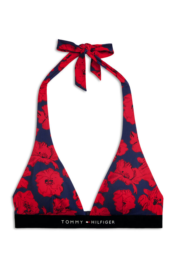 Tommy Hilfiger Top de biqu&iacute;ni halter estampado floral estampado