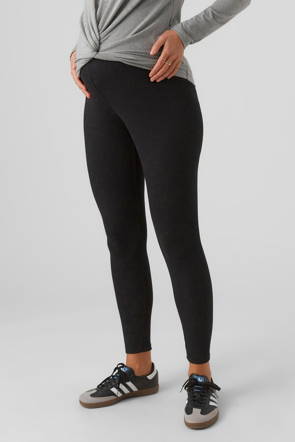 Mamalicious Leggings Corte skinny negro