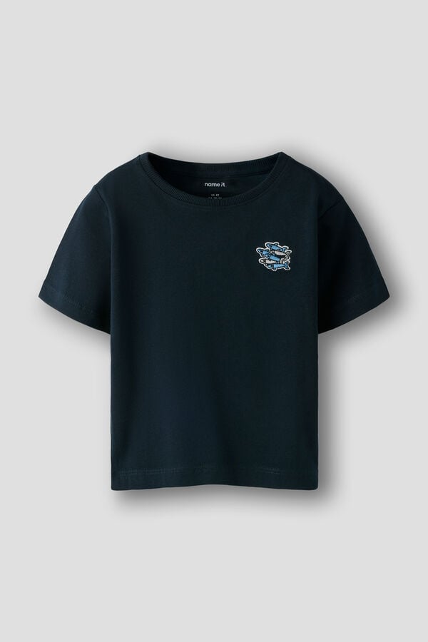 Name it T-shirt manga curta azul