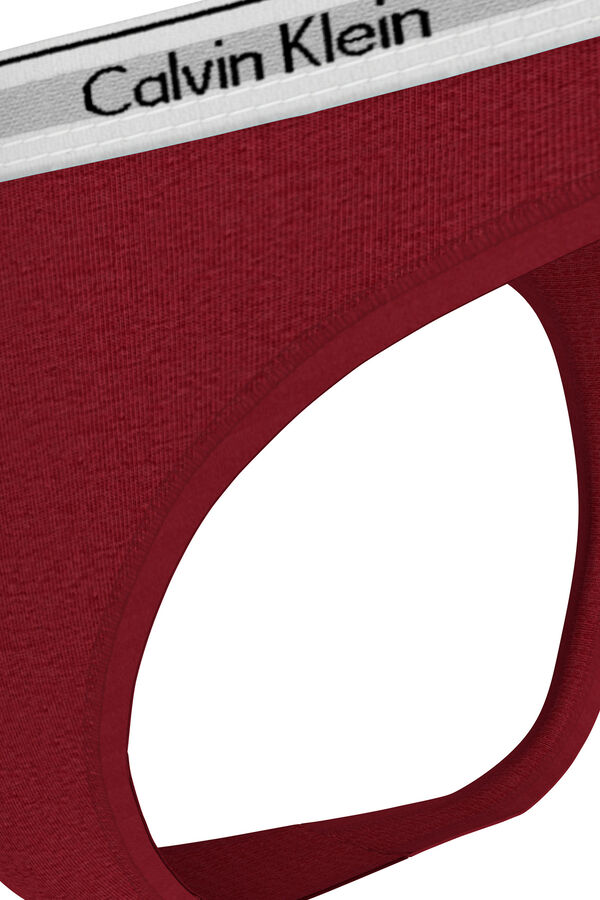 Calvin Klein Tanga logo CK rojo