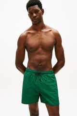 Tommy Hilfiger Ba&ntilde;ador hombre estampado geom&eacute;trico verde