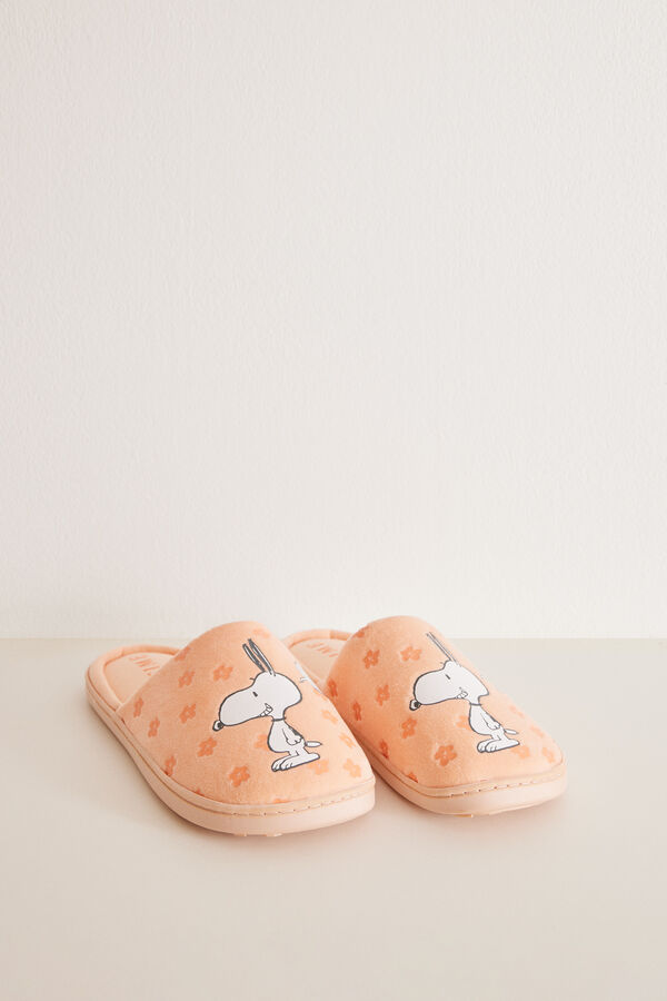 Women'secret Zapatillas casa naranjas Snoopy naranja