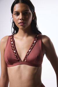 Penti Top de bikini marr&oacute;n