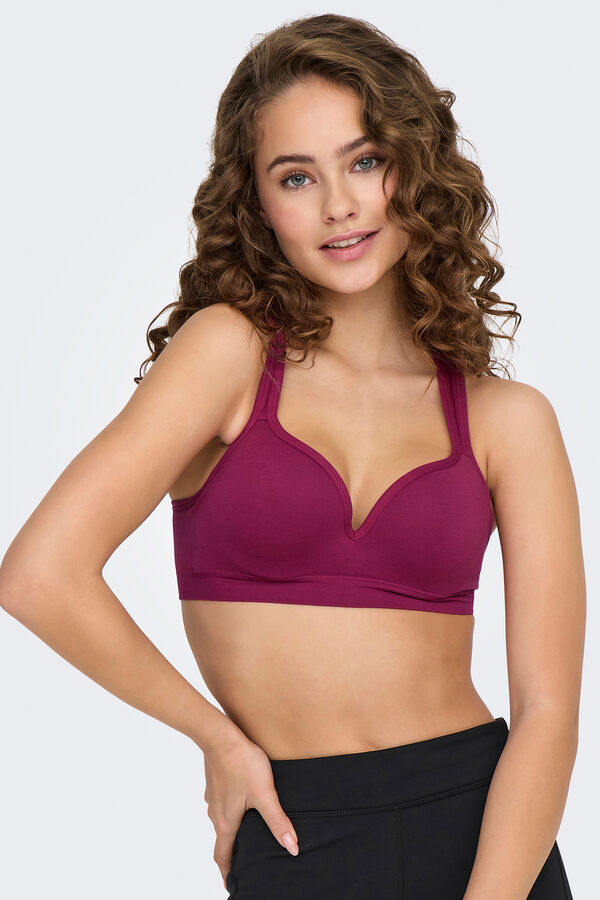 Only Play Sujetador deportivo con aro morado/lila